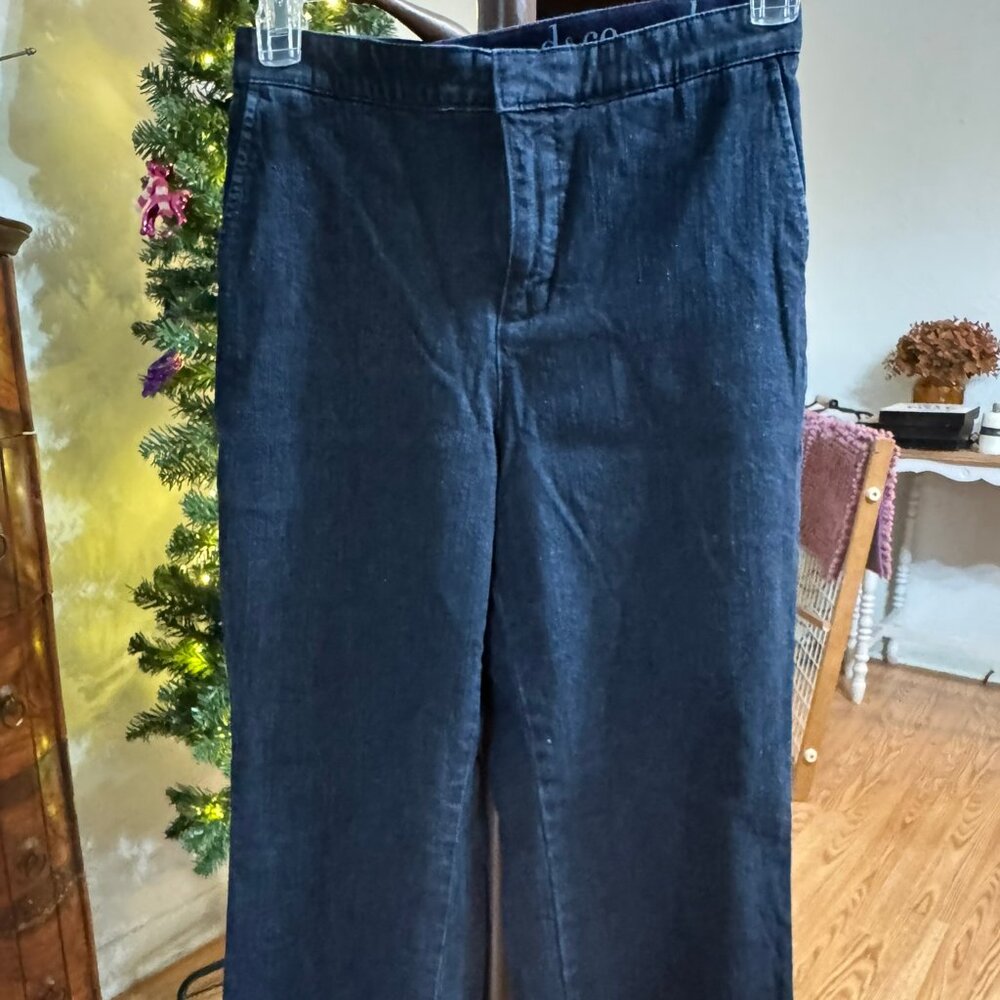 Ladies Denim & Co Trouser flare denim jean